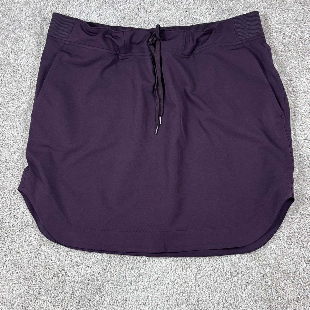 Athleta Deep Plum Drawstring Athletic Skort